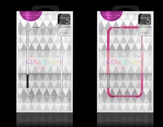 Produktbild more. Color Gem Lucent Bumper für iPhone 5/5S/SE Purple (Apple iPhone 5s, Apple iPhone 5)