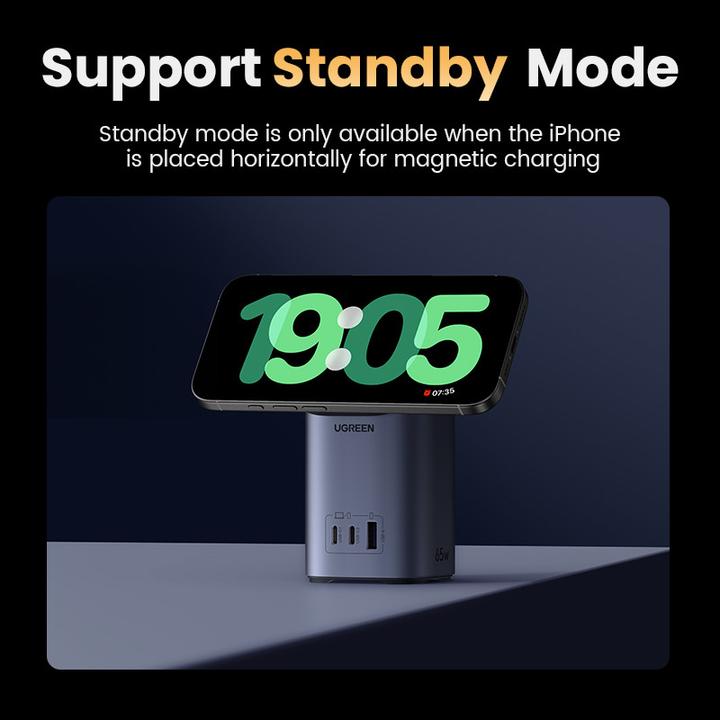 Actual product image Ugreen Desktop Fast Charger 2in1 (65 W)