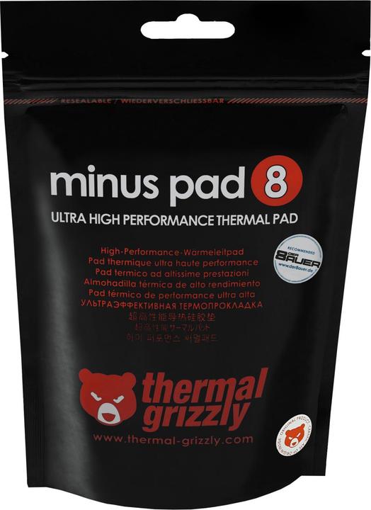 Produktbild Thermal Grizzly Minus Pad 8 (3 mm, 8 W/m K)