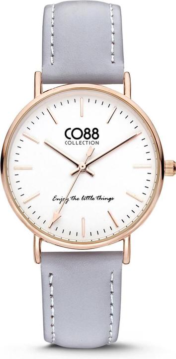 CO88 Collection CO88 -Kollektion 8CW -10003 - Uhr - Lederband - Hellblau - 36 mm (36 mm)