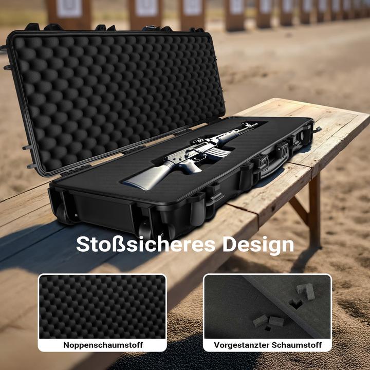 Image du produit Wiltec Waffenkoffer 109,8x41,5x15,5cm Langwaffen Gewehrkoffer Koffer Gewehr