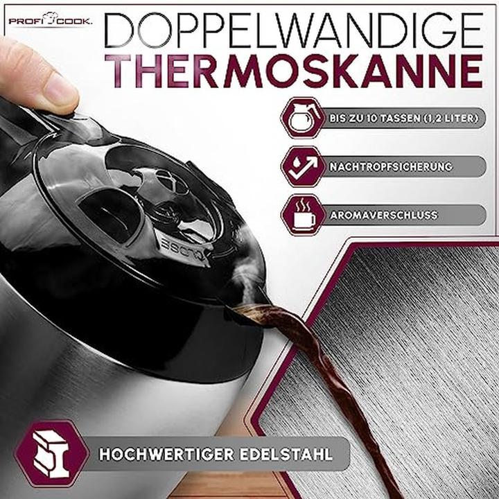 Produktbild Proficook Kaffeemaschine P 1191 Kaffeeautomat