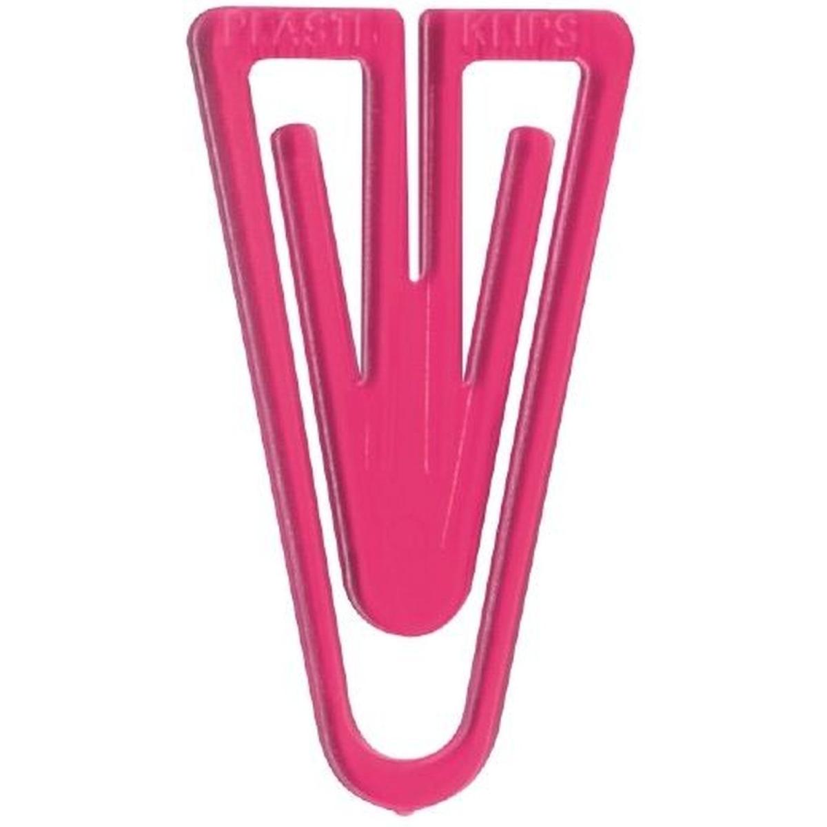 Laurel, Büroklammer, Büroklammern Plastiklips 60mm VE=1000 Stück kristallpink (1 x)