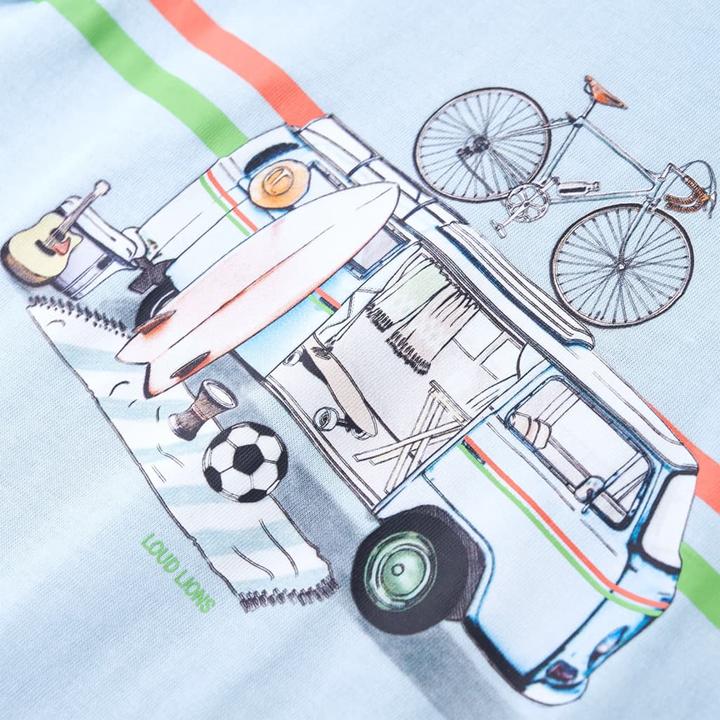 Immagine prodotto vidaXL Maglietta da bambino azzurro 104,Materiale: 100 % cotone,Colore (104)