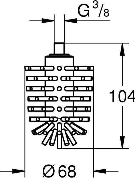 Produktbild Grohe Ersatzbürstenkopf Selection Cube