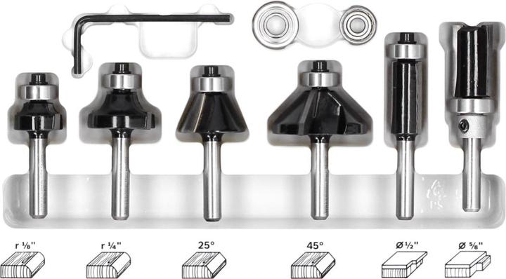 Produktbild Bosch Professional Zubehör Kantenfräser-Set