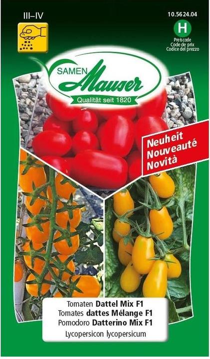 Produktbild Samen Mauser Tomaten Dattel Mix F1 (Pflanzensamen)