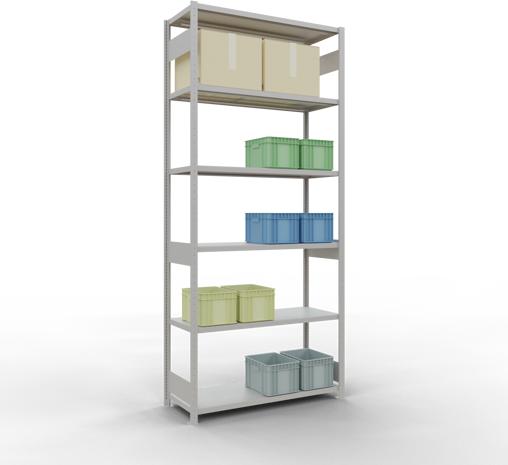 Actual product image Schulte Lagertechnik MULTIplus250 basic racking system with length ledgers