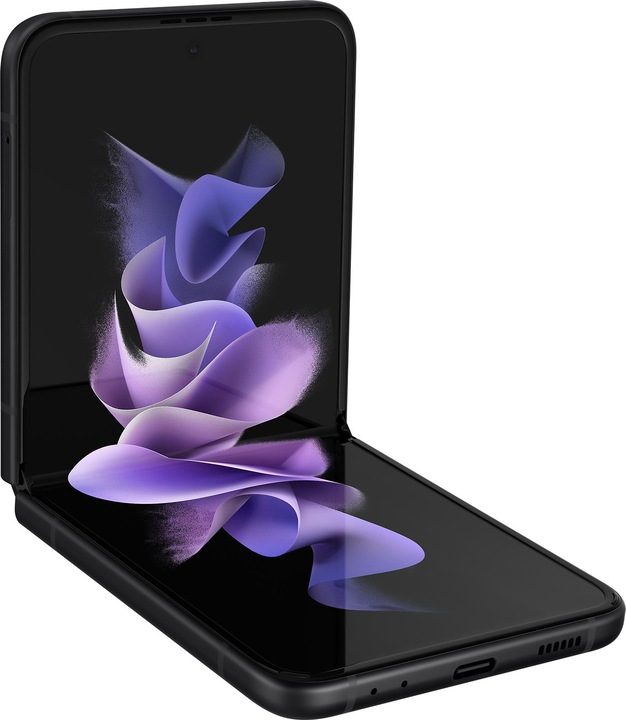 Actual product image Samsung Galaxy Z Flip3 5G EU (256 GB, Phantom Black, 6.70", SIM + eSIM, 12 Mpx, 5G)