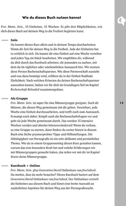 Nährwerte und Zutaten Frei. Mann. Sein. (Free!ndeed - Der Kurs) (Deutsch, Jeremy Hammond, 2023)