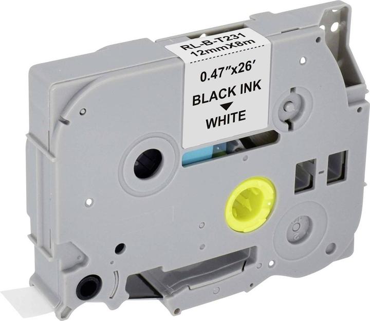 Actual product image Renkforce RF-LT-BTZe231 Compatible ribbon replaces Brother TZe-231 12 mm B (1.20 cm, White)