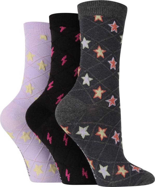 Wildfeet 3er Pack Modische Gestrickte Baumwollsocken Für (3er Pack, 37 - 42)