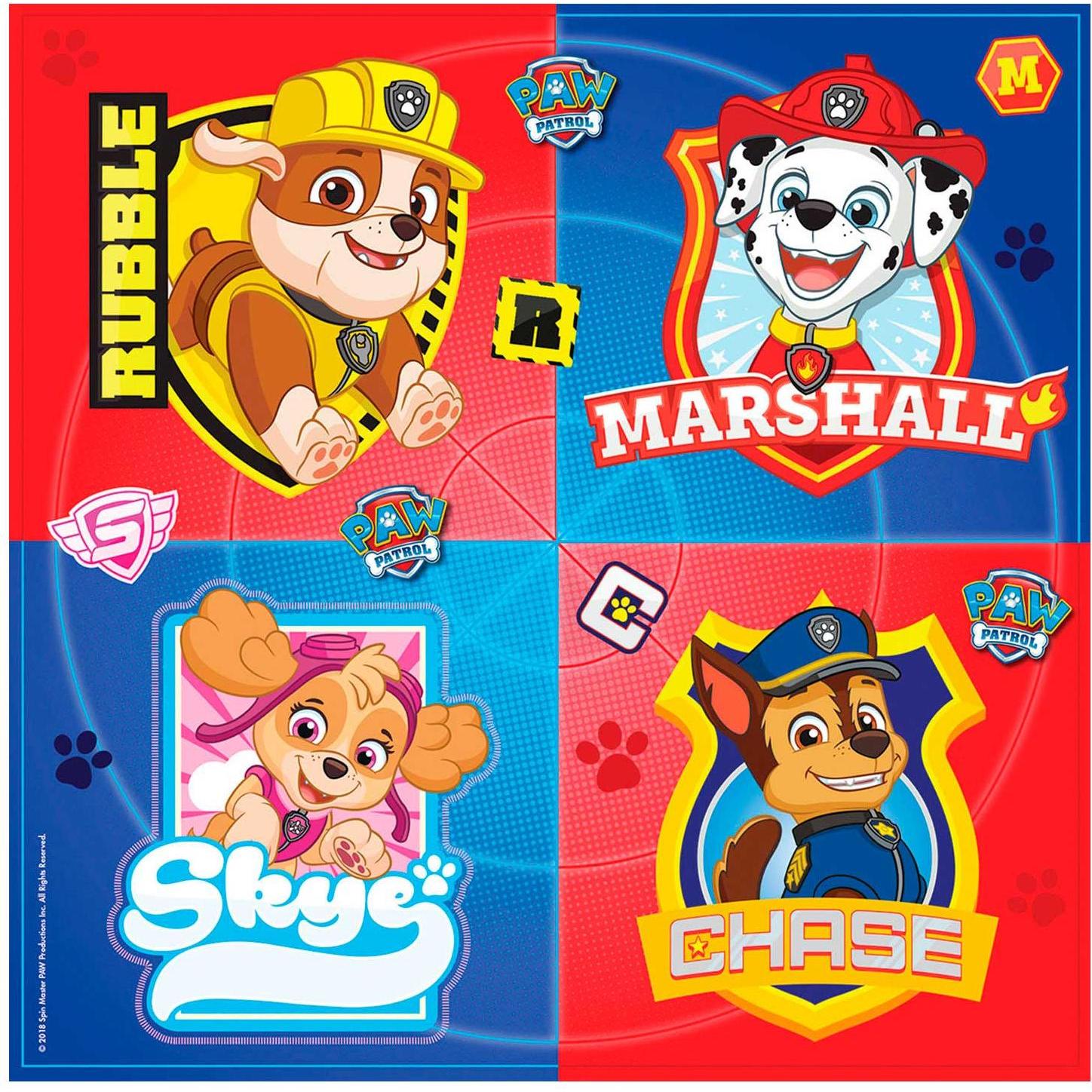 Paw Patrol, Tovaglioli, Pat' Patrouille Anniversaire (16 x, 33 x 33 cm)