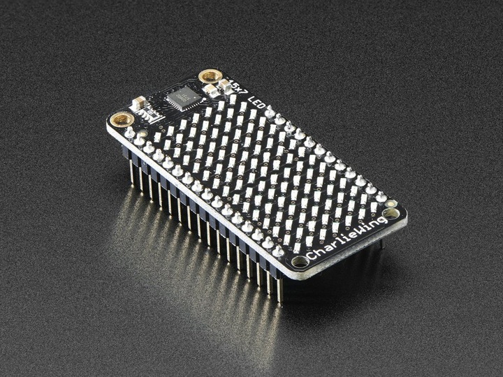 Produktbild Adafruit 15x7 CharliePlex LED Matrix Display FeatherWing Yel (Display)