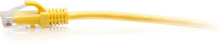 C2G 2.1 m Cat6a unshielded (UTP) flat Ethernet patch cable with snap-in lug protection - yellow (U/UTP, CAT6a, 2.10 m)