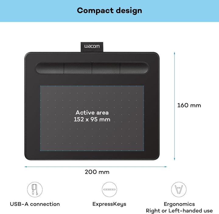 Produktbild Wacom Intuos S (7", 2540 lpi)
