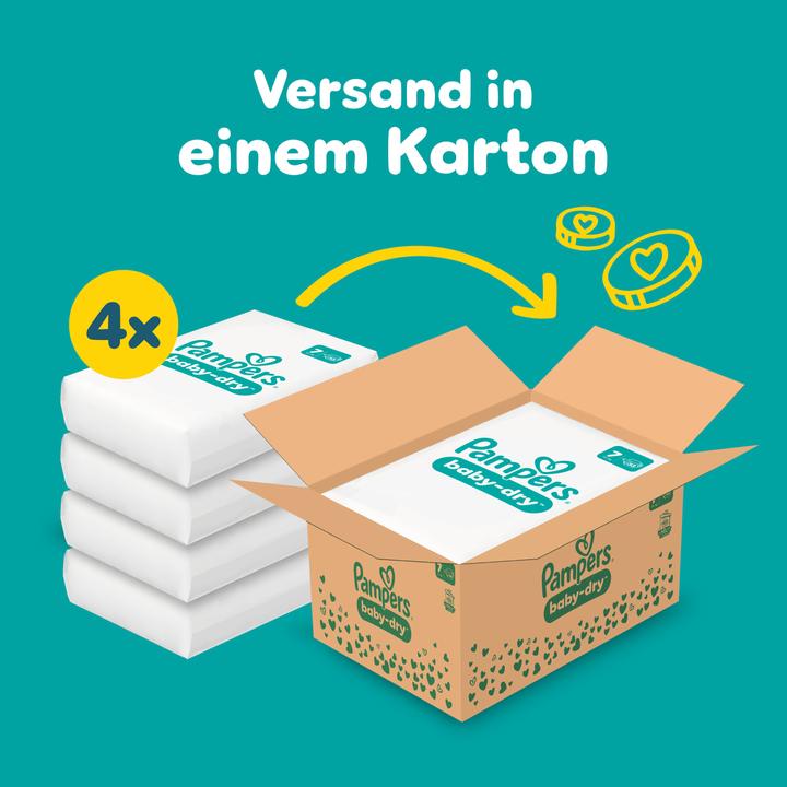 Productafbeelding Pampers Baby-Dry (Maat 7, Maandelijks pakket, 132 Stuk)