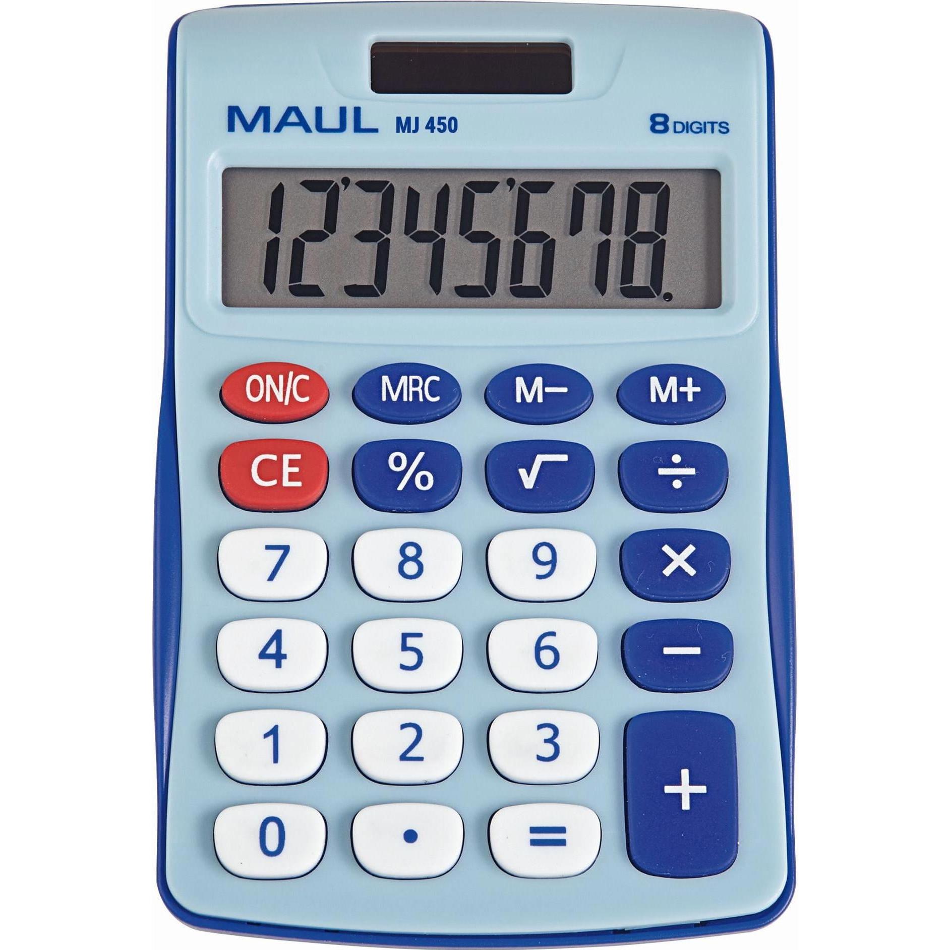 Maul, Taschenrechner, Taschenrechner MJ450 Junior Blau (Solarzellen)