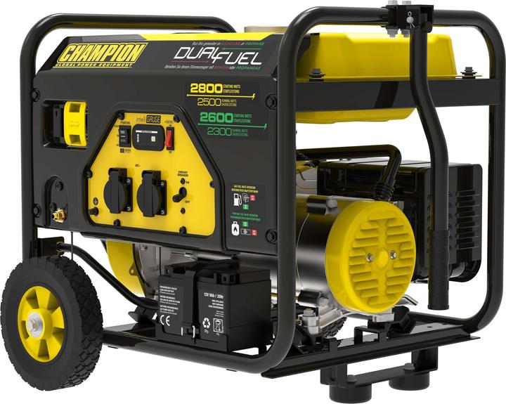 Produktbild Champion Power Equipment 2800 Watt Dual Fuel LPG/Benzin-Generator (2500 W, 15 l)