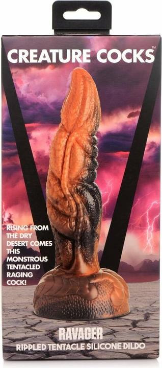 Actual product image Frisky Ravager Rippled Tentacle Silicone Dildo