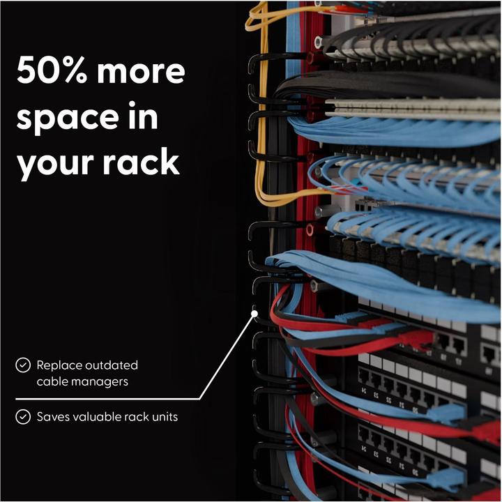 Produktbild PATCHBOX one / Cassette / 8RU / Cat 6A, UTP, 0.8 m, Blau (U/UTP, CAT6a, 0.80 m)