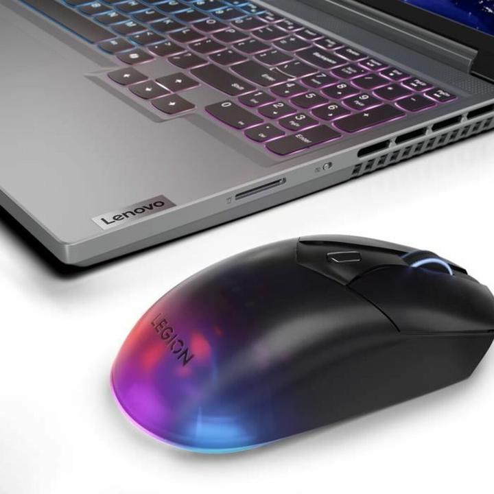 Produktbild Lenovo Legion M410 Wireless RGB Mouse - Mus - 6 knapper - Sort med RGB lys (Kabelgebunden, Kabellos)