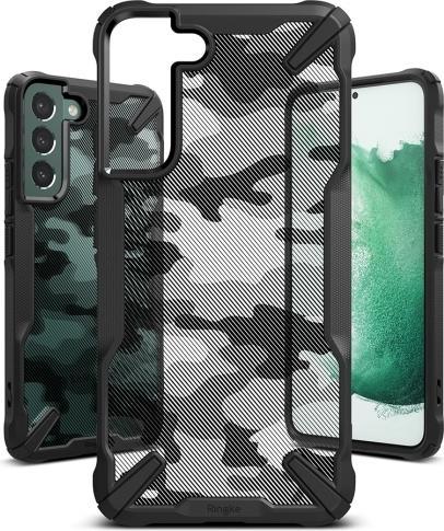 Actual product image Ringke Fusion X case armored cover with frame for Samsung galaxy s22 + (s22 plus) black camo black (Samsung Galaxy S22+)