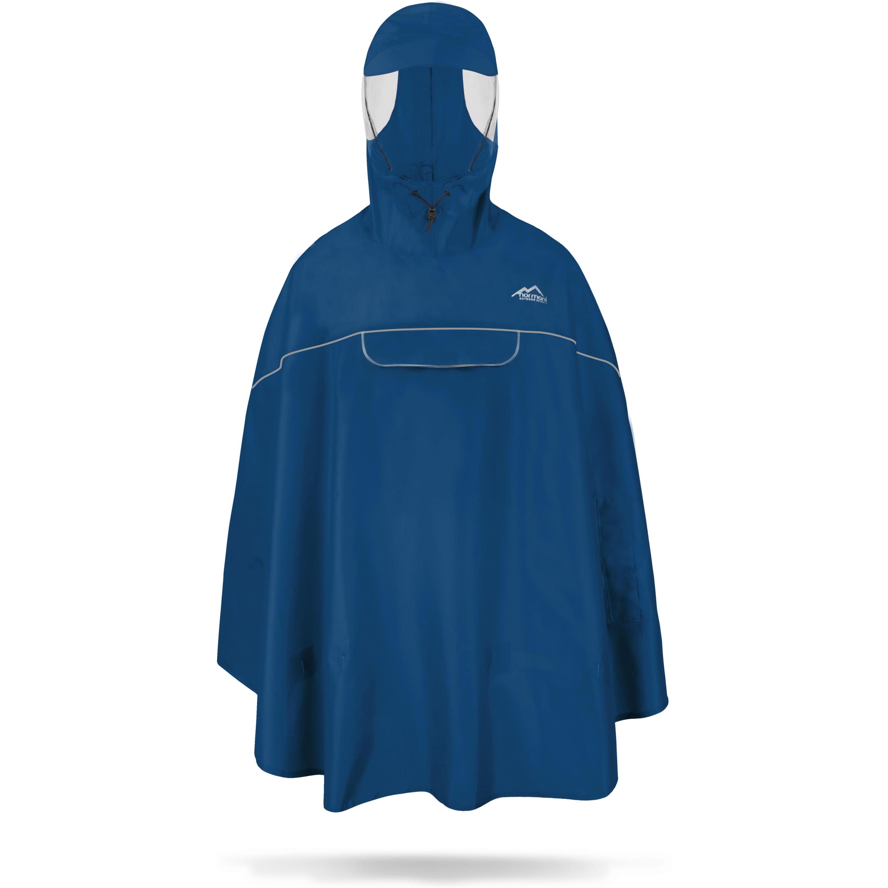Thumbnail - Normani, Unisex, Jacke, Regenponcho Sohra (48, 50), Blau, 48, 50
