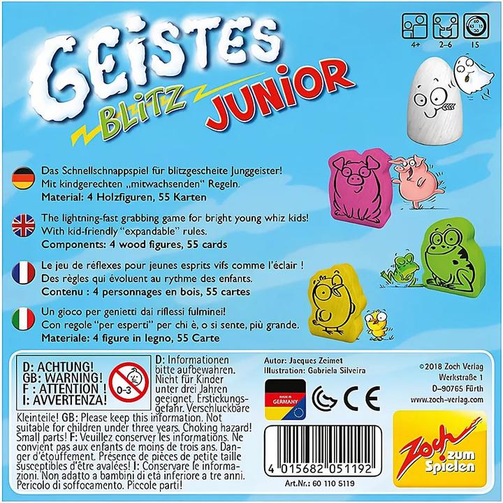 Produktbild Zoch Geistesblitz Junior (Deutsch, Englisch, Französisch, Italienisch, 2 - 6 Spieler)