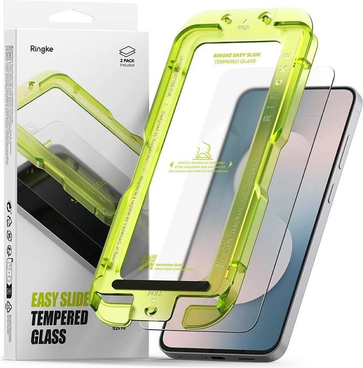 Produktbild Ringke - Easy Slide Tempered Glass (2 pack) - Samsung Galaxy S25 FE - Clear (2 Stk., Samsung Galaxy S25 FE)