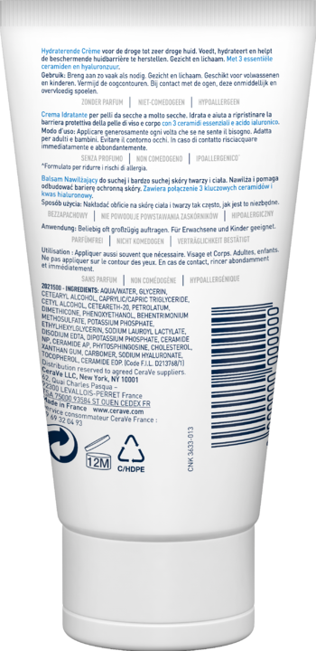 Image du produit CeraVe Crème hydratante (50 ml, Crème 24h)