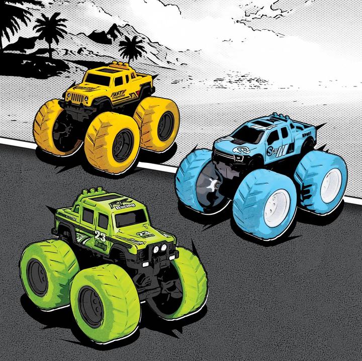 Produktbild Dickie Monster Trucks, 3-sort.