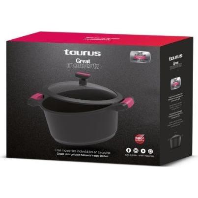 Thumbnail - Taurus Great Best Moments 20 cm Topf mit Deckel -KCK3020, Pfanne + Kochtopf, Schwarz
