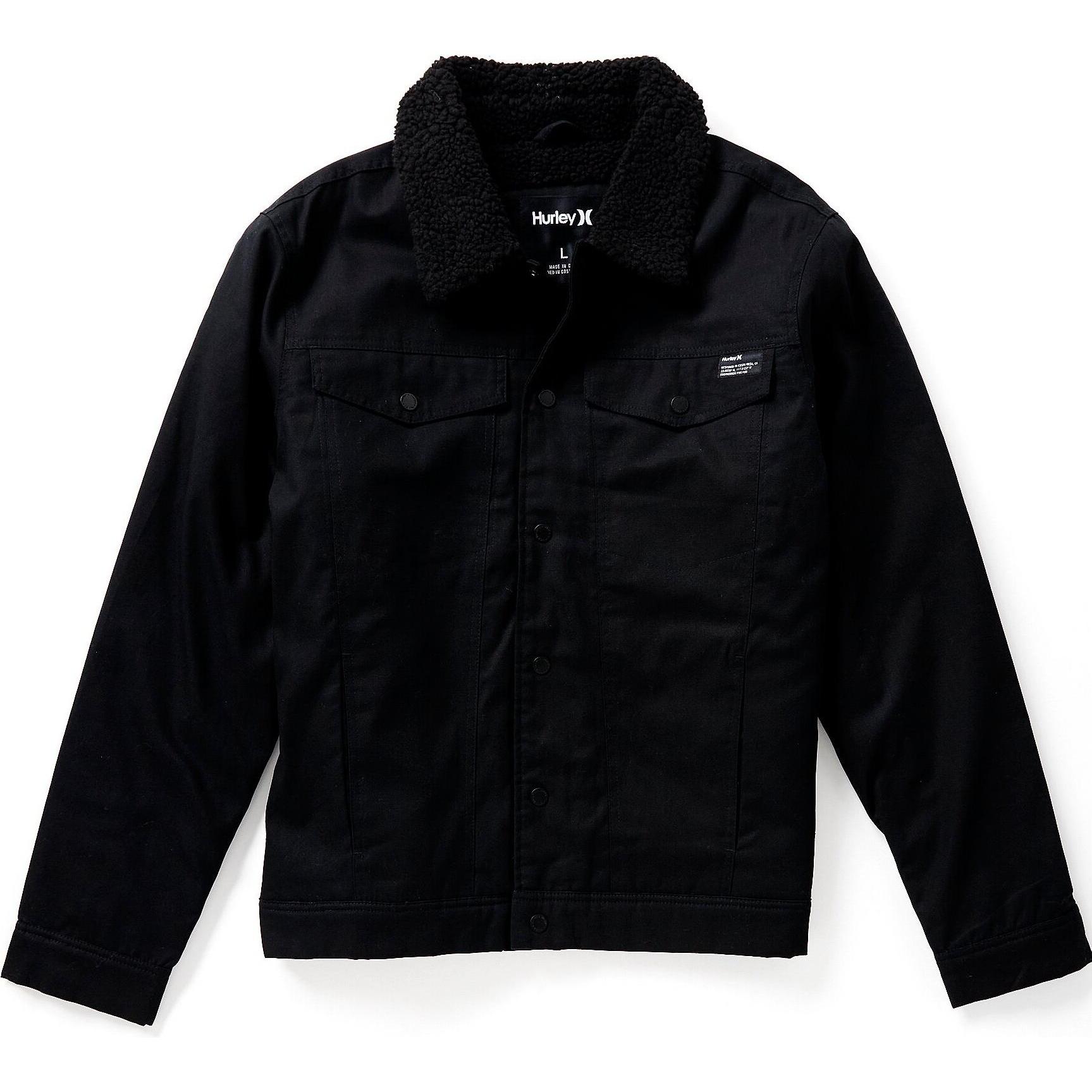 Hurley, Herren, Jacke, jacke roy trucker (S), Schwarz, S