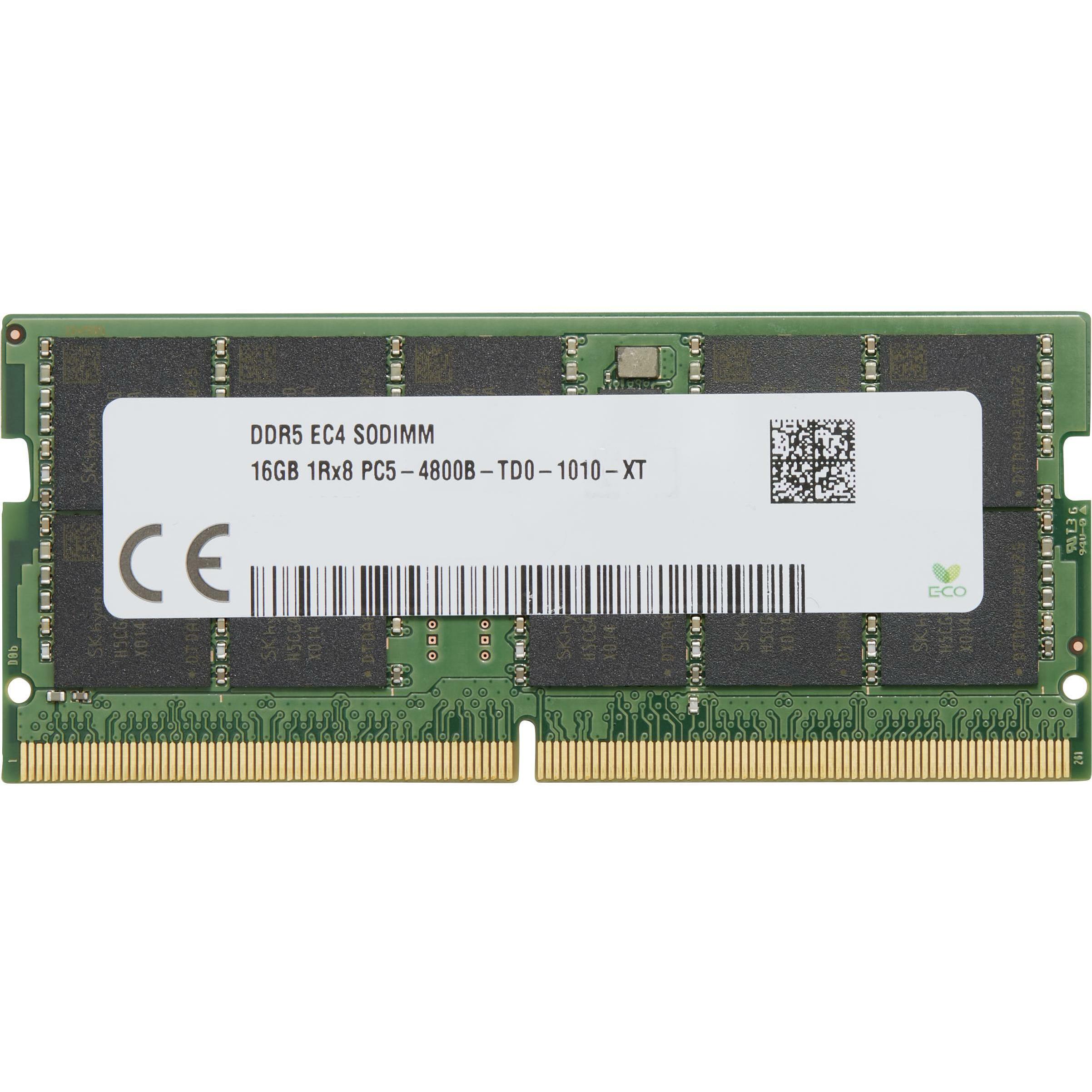 HP DDR5 4800, SODIMM, ECC, Memory (1 x 16GB, 4800 MHz, DDR5-RAM, SO-DIMM), RAM