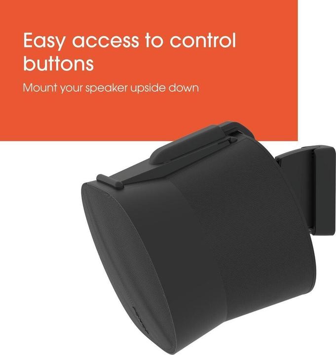 Produktbild Vogels TV bracket Speaker Wall Mount for Sonos Era 300 (black) | (1 Stk., Wandmontage, Drehbar, Neigbar)