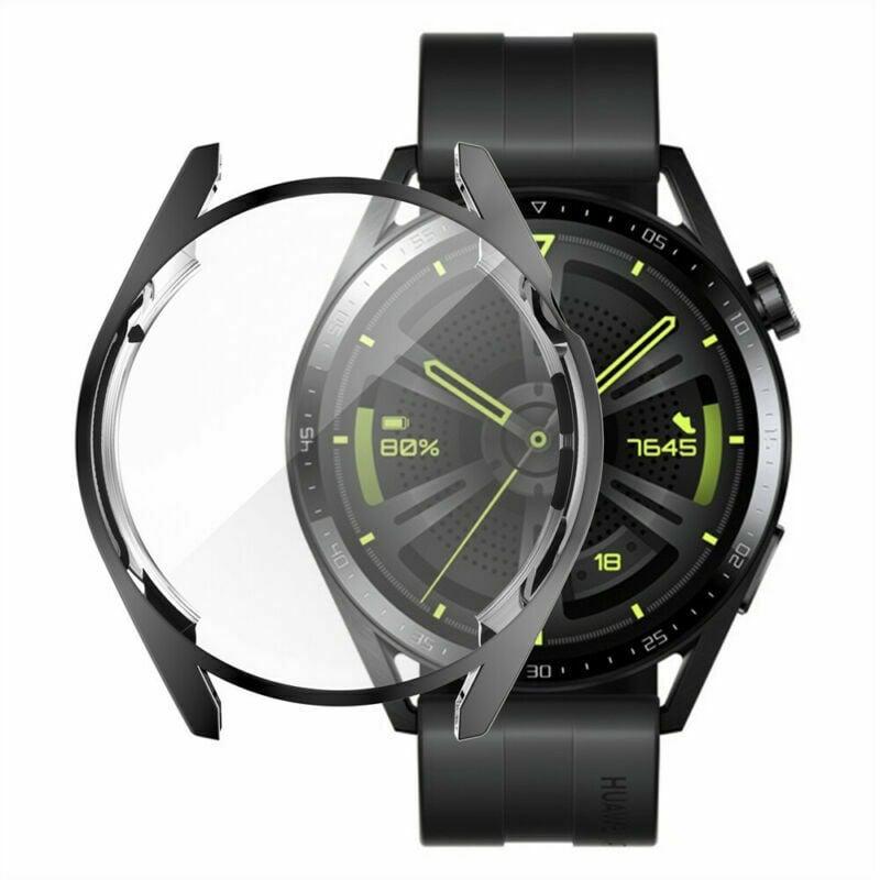 Strap-it TPU-Hülle (Silikon), Uhrenarmband, Schwarz