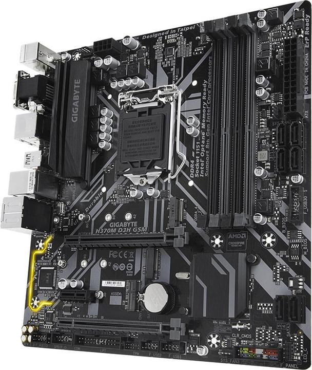 Actual product image Gigabyte H370M D3H GSM S1151V2 H370 MAT (LGA 1151, Intel H370, mATX)