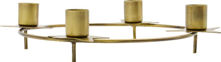House Doctor Candle holder, HDStage, Antique brass finish