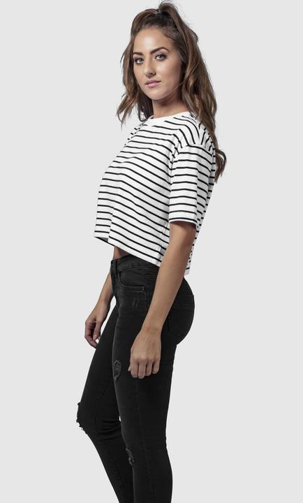 Produktbild Urban Classics Ladies Short Striped Oversized Tee (S)