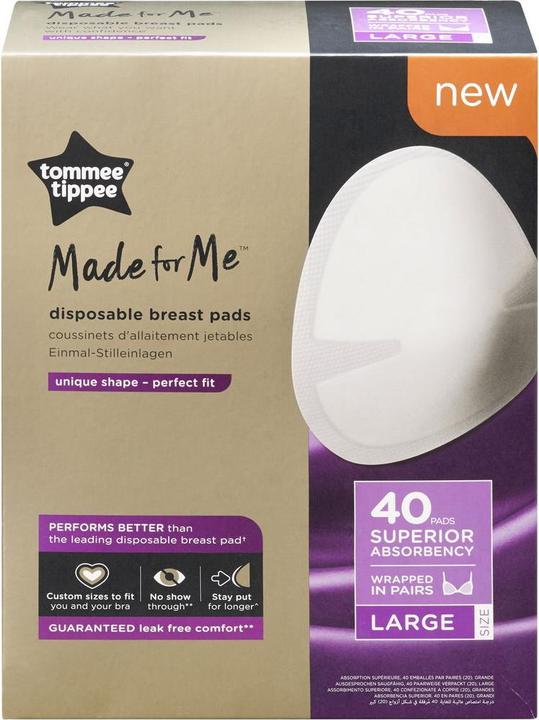 Actual product image Tommee Tippee pads in bra, L, white, 40 pcs, 423635 (40 x)