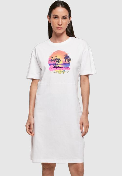 Image du produit Merchcode Ladies Summer Vibes Sunset Oversized Slit Tee Dress - 118975 (L)