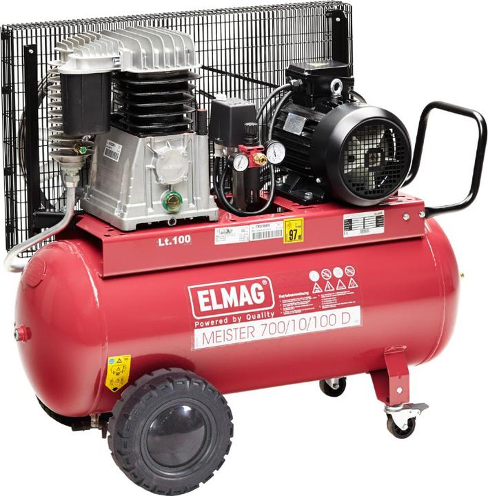 Image du produit Elmag Compresseur Meister 700/10/100 D (10 bar, 100 l)