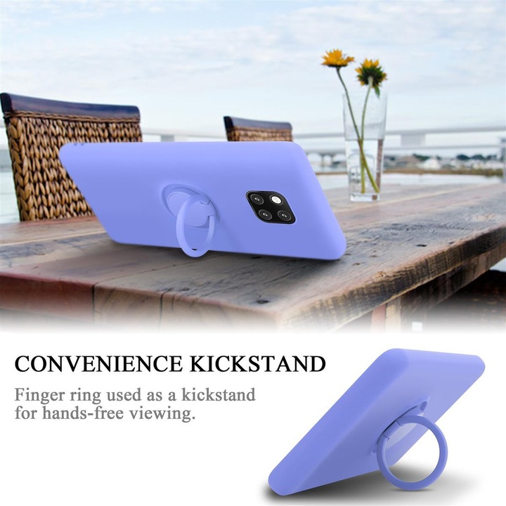 Actual product image Cadorabo TPU Liquid Ring Silicone Case Cover (Mate 20 Pro)