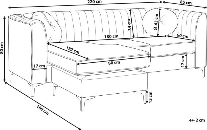 Produktbild Beliani Timra (Ecksofa)