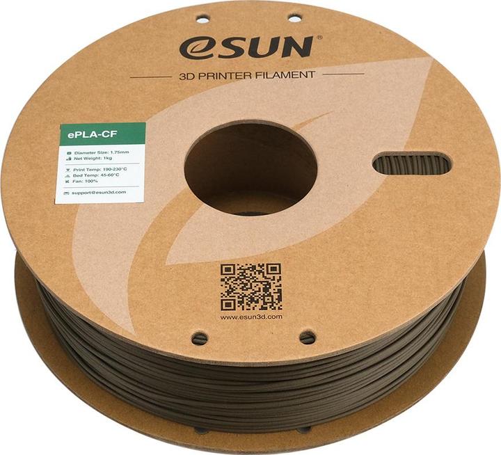 Image du produit eSUN ePLA-CF Carbon Braun Filament 1.75mm 1Kg (PLA, 1.75 mm, 1000 g)