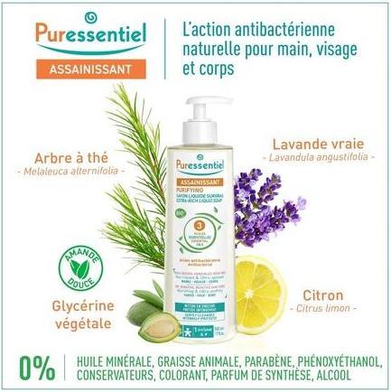 Image du produit Puressentiel savon liquide surgras recharge liq (Savon liquide, 500 ml)