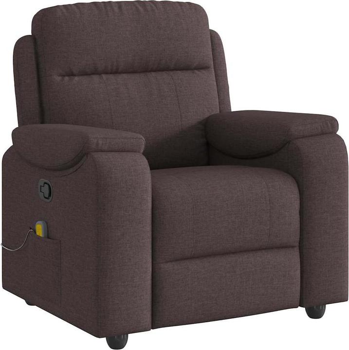 Produktbild VidaXL Massagesessel Dunkelbraun Stoff Massage TV-Sessel