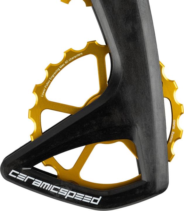Actual product image Ceramicspeed OSPW RS 5-Spoke derailleur pulley system for Shimano R9250 / R8150