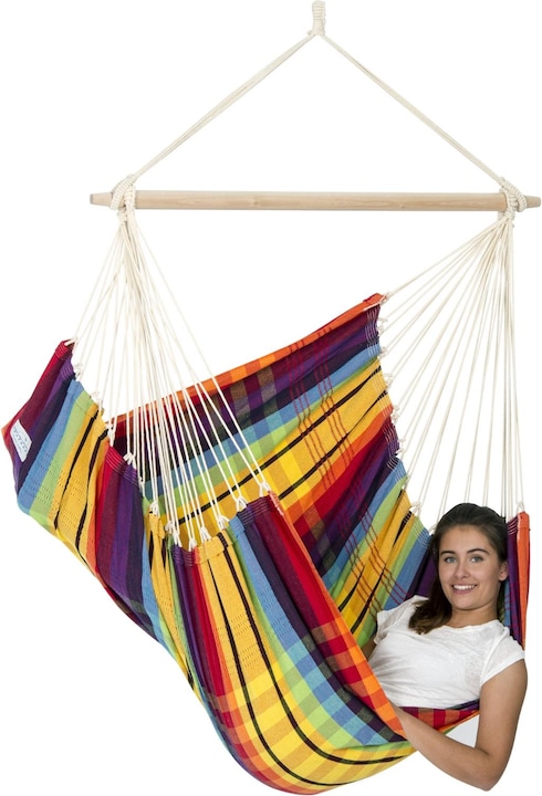 Actual product image Amazonas Brasil Rainbow double hammock, 160x130 cm, 150 kg (150 kg)